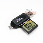 OTG/USB MicroSD/SD Memory Card Reader for Android Smartphones and Computers / Tablets